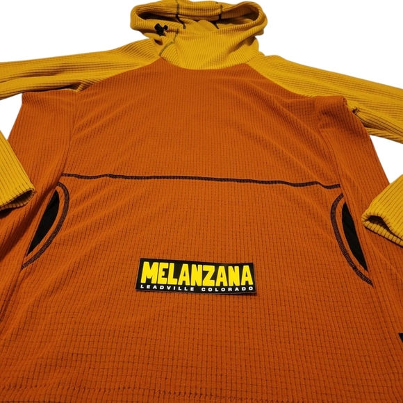 NEW 2025 Melanzana Men's XL Micro Grid Hoodie V2 PUMPKIN SUNFLOWER - Picture 2 of 8